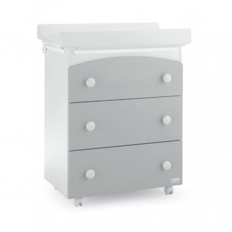 Bagnetto Fasciatoio Tre Azzurra Design bianco grigio