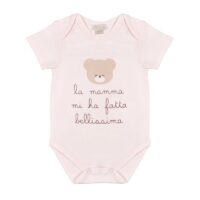 Body "La mamma mi ha fatta bellissima" Rosa 03M